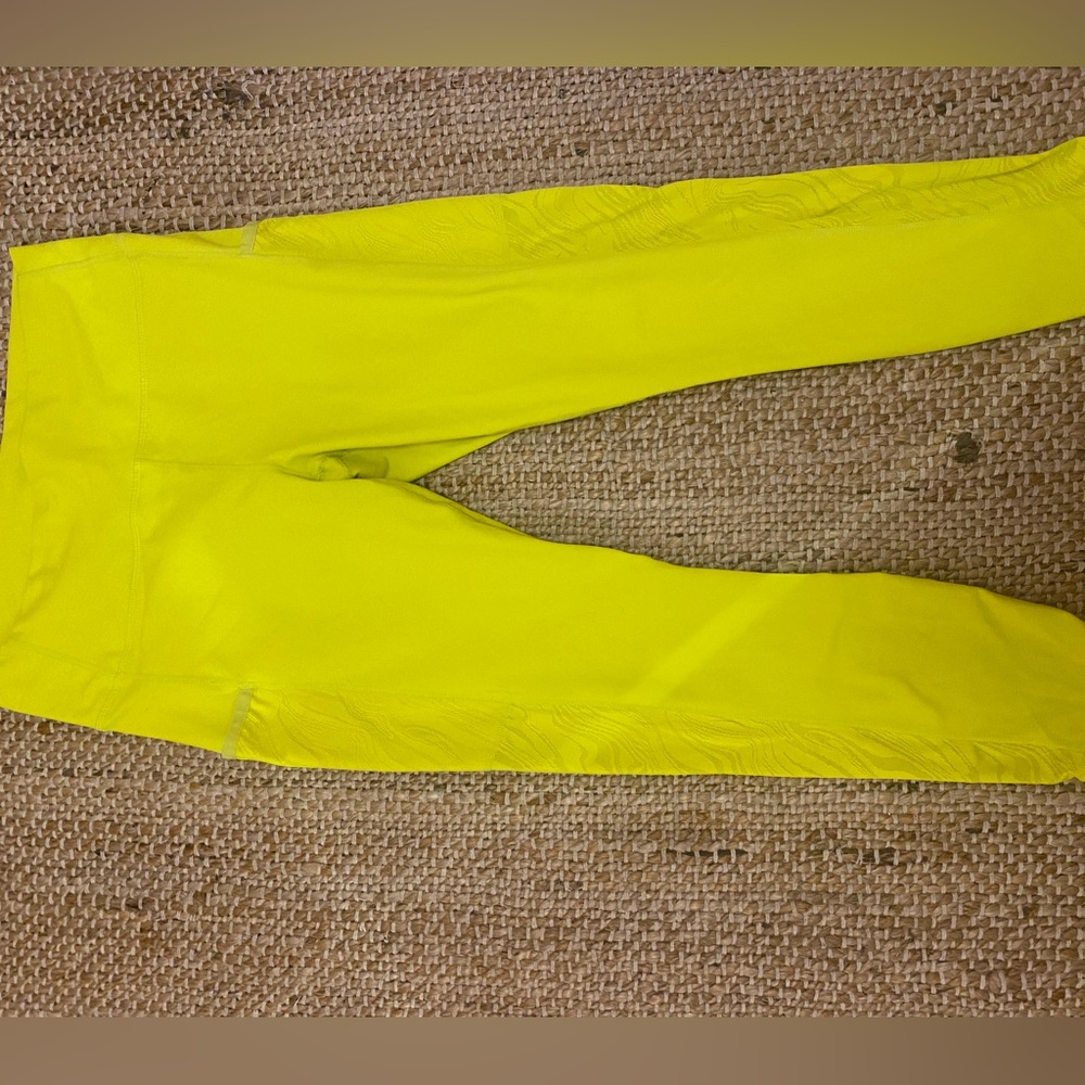 Neon Yellow Fabletics Leggings - with pockets